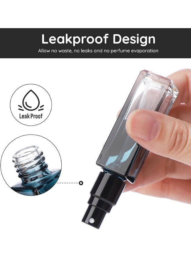 5PCS 10ML Mini Glass Perfume Containers with Funnel and Pipette, Empty Portable Leak-proof Fragrance Bottles Spray Atomizer Pump Bottle Kit for Toiletries - Image 3